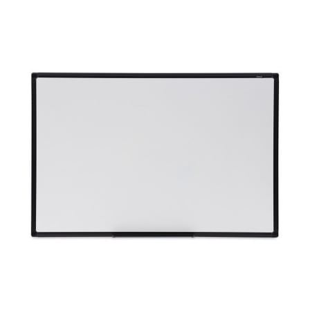 Universal Design Series Deluxe Dry Erase Board, 36 x 24, White Surface, Black Anodized Aluminum Frame, Each