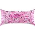 thumbnail image 3 of GZHJMY Valentine's Day Heart Satin Pillowcases for Hair and Skin Soft Like Silk Pillowcase, Satin Cooling Pillow Cases with Envelope Closure, Comfortable and Breathable, 20" x 30" Home Decor, 3 of 7