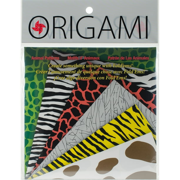 Plier le Papier Origami 5.875" 24/Pkg-Animal