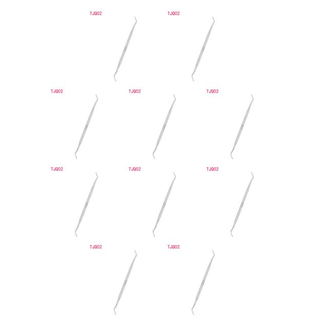 Vogacara Nail Cuticle Pusher Double End Nail Polish Remover Tool Kit Stainless Steel Manicure Trimmer, TJQ02 TJQ02 10piezas Vogacara CBP154857