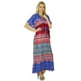 thumbnail image 4 of Bimba Women Long Maxi Kaftan Rayon Caftan Coverup Gown, 4 of 5