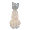 thumbnail image 4 of Lampe de table lumineuse Simple Designs en porcelaine en forme de chat Kitty Cat, 4 of 6
