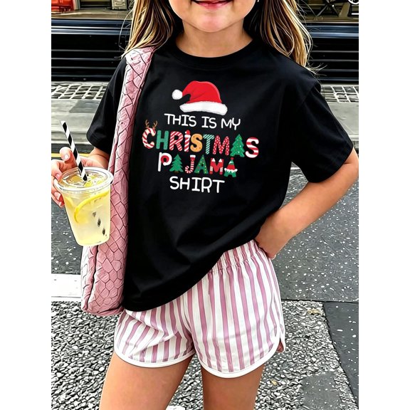 This Is My Christmas Pajama Shirt Xmas Matching Family Kids T-Shirt