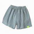 thumbnail image 4 of TOWED22 Summer Toddler Boys Girls Shorts Kids Cotton Running Athletic Casual Shorts Green,9-10 Y, 4 of 6