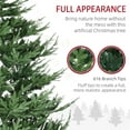 thumbnail image 5 of Christmas Tree HOMCOM 9 Foot Artificial Christmas Tree, Pine Hinged Xmas Tree with 1939 Realistic Branches, Steel Base, Auto Open, Green,Flocked Christmas Tree, 5 of 10