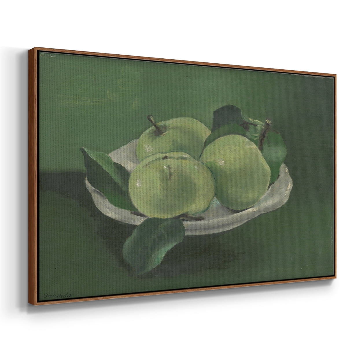 Vintage Botanical Print-LII By Wexford Home Framed in Walnut Wood Gallery Wrapped Canvas 27 in. x 41 in.