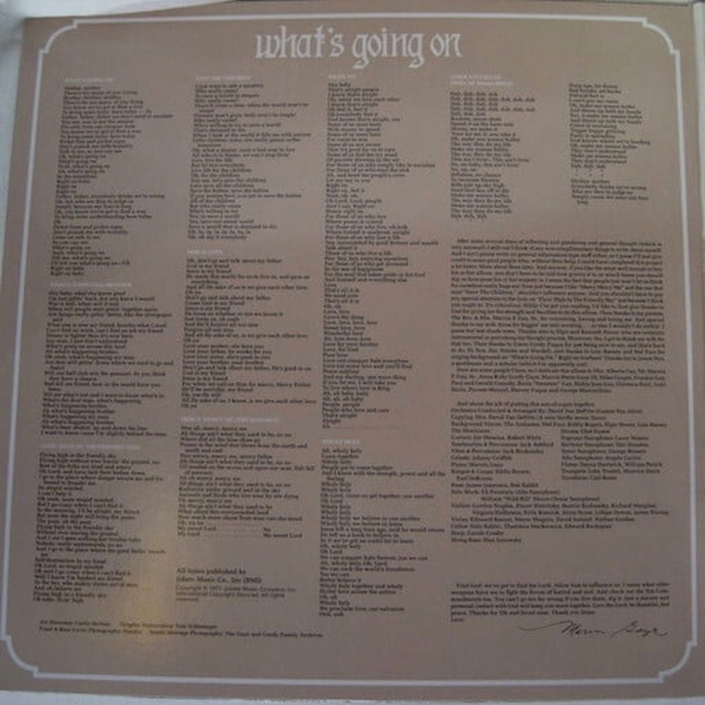 Marvin Gaye - What's Going on - Music & Performance - Vinyl