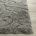 thumbnail image 4 of SAFAVIEH Florida Doug Floral Vines Geometric Shag Runner Rug, Grey, 2'3" x 13', 4 of 11