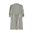thumbnail image 5 of Young Adult Dresses Women's 3/4 Sleeve Mini Dress Summer Casual Bow Tie Crewneck Striped Loose Flowy Beach Dresses S-2XL Gift for Her, 5 of 6