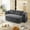 Dark Gray, variant on MIDOQIN 2-in-1 Sofa Bed, 78.7" W Convertible Foldable Sleeper Sofa Couch with Tufted Backrest, Multi-Functional Blanket Cushion, Light Grey