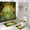 Enchanted Forest Path, variant on 4PCS Fantasy Wonderland Shower Curtain Sets with Rugs, Green Enchanted Forest Waterfall Stream Carp Lotus Leaves Jungle Plant Botanical Nature Scenery Magic Fairy Tale Mushroom Bathroom Decor