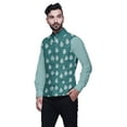 thumbnail image 2 of Atasi Printed Nehru Jacket Mens Bandhgala Ethnic Jacket Party Wear Wedding Clothing-Large, 2 of 3