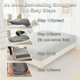 thumbnail image 6 of Gray Queen Size Diamond Grid Ultrasonic Waterproof Mattress Protector Soft Brushed Fabric Cotton Blend, 6 of 8