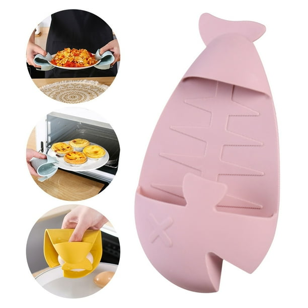 1PC Kitchen Thickened Prevents Scalding Gloves Oven Microwave Oven High Temperature Heat-insulating Gloves Non-slip Prevents Scalding Gloves Clip