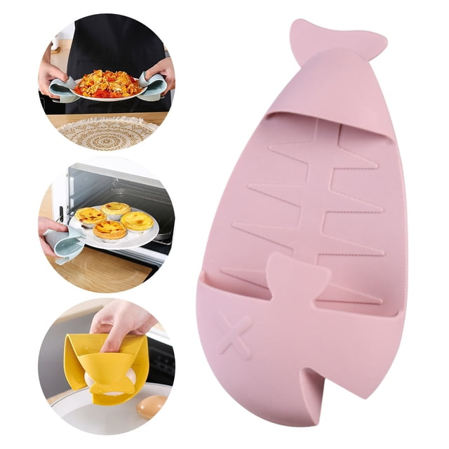 Guante de Horno de Silicona Resistente al Calor, Guante Aislante Grueso Antideslizante para Hornear en la Cocina, Diseño en Forma de Mano de 17x10.5 cm, 1 Pieza para Cocinar en Microondas/Horno