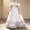 White, variant on Girls Princess Dresses Strap Off Shoulder Large Ruffled Tulle Dress ,Layered Sequin Mesh Gown for Wedding Party Ceremony Green 9-10 Years