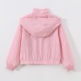thumbnail image 4 of Hiijoy Toddler Girls Hooded Jacket Kids Lightweight Windbreaker Windproof Outerwear Coat, 4 of 4