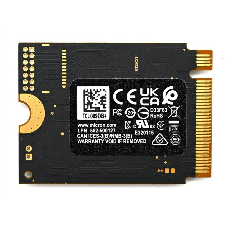 2TB Micron 2400 M.2 2230 NVMe PCIe 4.0x4 SSD MTFDKBK2T0QFM 2TB Micron 2400 M.2 2230 NVMe PCIe 4.0x4 SSD MTFDKBK2T0QFM