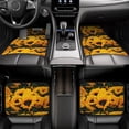 thumbnail image 6 of Sikiie Flower Bush Sunflower Car Foot Mat Set of 4 Pieces Basics Universal Fit Rubber Carpet Floor Mats For Car SUV Van & Truck, 26.8"L x 17.3"W (Front), 13"L x 17.3"W(Rear), 6 of 6