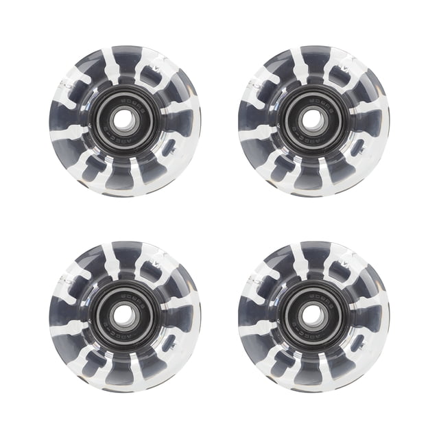 1 Ensemble de Roues Lumineuses pour Patins Roues pour Patins Roues à Double Rangée Accessoires pour Patins