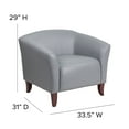 thumbnail image 6 of Flash Furniture HERCULES Imperial Series Gray LeatherSoft Chair, 6 of 12
