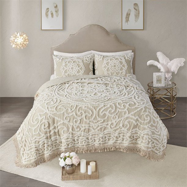 Madison Park Laetitia Lightweight, Breathable Chenille Tufted 100