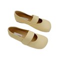 thumbnail image 2 of Zapatos de Mujer Correa Ancha Simple Liso Lindo Elegante Elegante Antideslizante Suela Suave Retro Pisos Regalo, 2 of 8