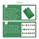 thumbnail image 2 of Inteprter 10 piezas de portatarjetas de identificación, suministros de oficina de negocios, funda protectora informal de colores, funda para tarjetas de Carpetas de archivos Vertical/Verde, 2 of 6
