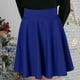 thumbnail image 2 of Falda plisada antirreflejos para mujer: color liso, largo medio, cintura elástica para uso informal/al aire libre, tallas S-XXL, 2 of 5