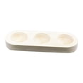 thumbnail image 3 of Huevera de 3 agujeros, contenedor multifuncional para huevos, bandeja portátil para guardar huevos. Madera, 3 of 9