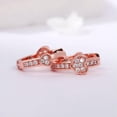 thumbnail image 6 of Heart Women Hoop Earring Gift Charm 925 Silver,Rose Gold Cubic Zircon Jewelry, 6 of 8