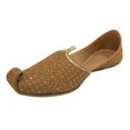 thumbnail image 1 of Sherwani Shoes for Men Wedding Handmade Punjabi Leather Jutti Ethnic Mojaris for Men's, 1 of 4