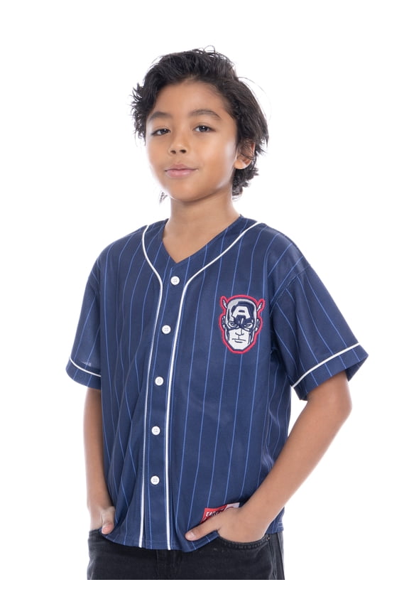 Boys Character Graphic Baseball Jersey, Sizes 4-18
