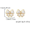 thumbnail image 4 of Gold Bow Stud Earring for Women Pink Black White Bow Stud Earring Hypoallergenic Boknot Studs Earrings Trendy Stainless steel Jewelry Gifts, 4 of 11