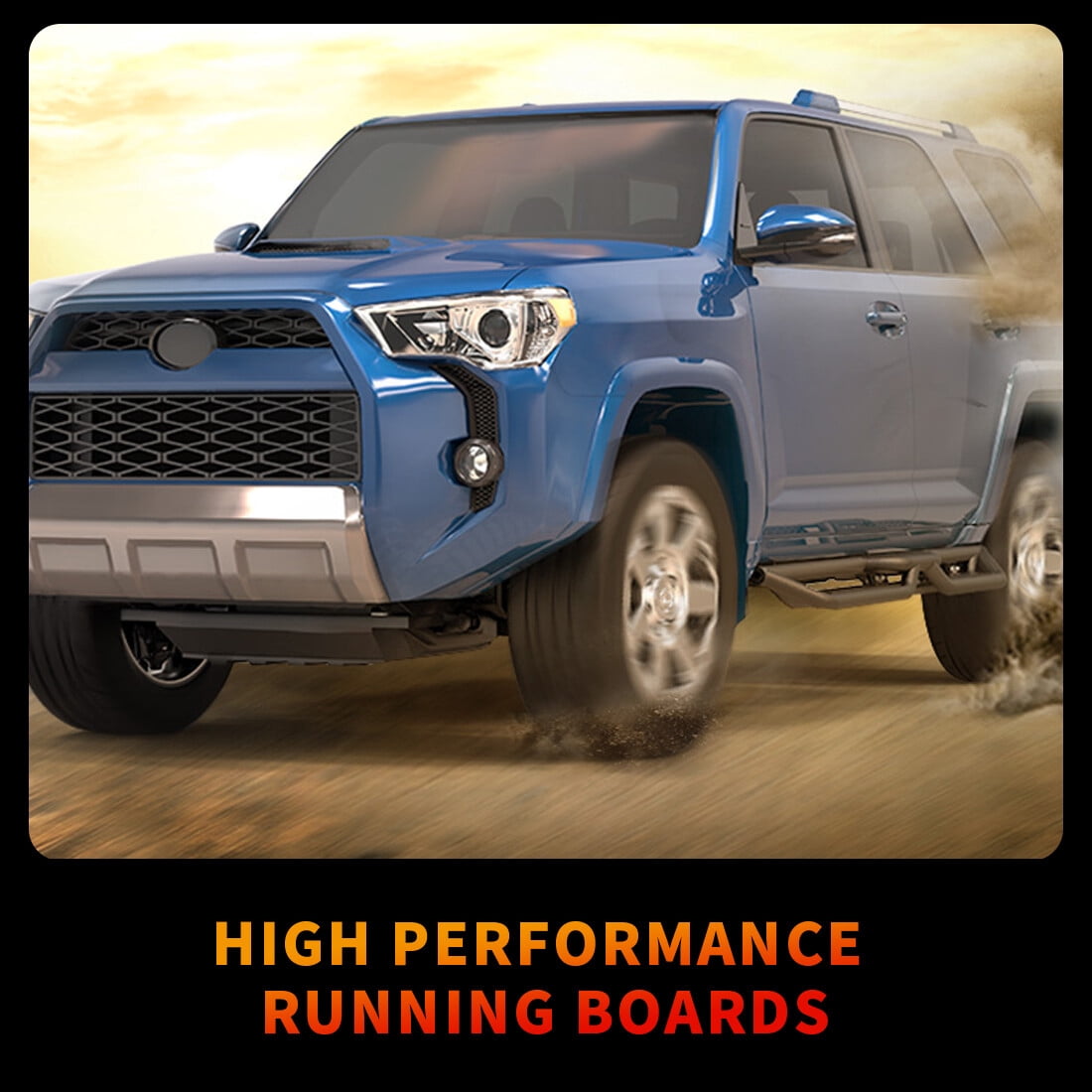 Running Boards for 2010-2024 Toyota 4Runner Trail Edition 6" Side Step Nerf Bars