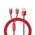 thumbnail image 6 of USB 2.0 Type A Male To Dual Type C USB C Male Splitter Cable Y Charging S8A3, 6 of 7