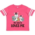 thumbnail image 3 of Inktastic Zebra My Auntie Loves Me Boys or Girls Toddler T-Shirt, 3 of 5