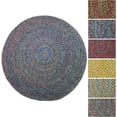 thumbnail image 2 of Rhody Rug Sophia SO95 Denim Blue 6 x 6 Round - Braided Area Rug, Home Decor, Floor Mat or Bedroom Rug - Easy Care, Ideal for High Traffic Areas in Hallway and Living Room - Made in USA, 2 of 5