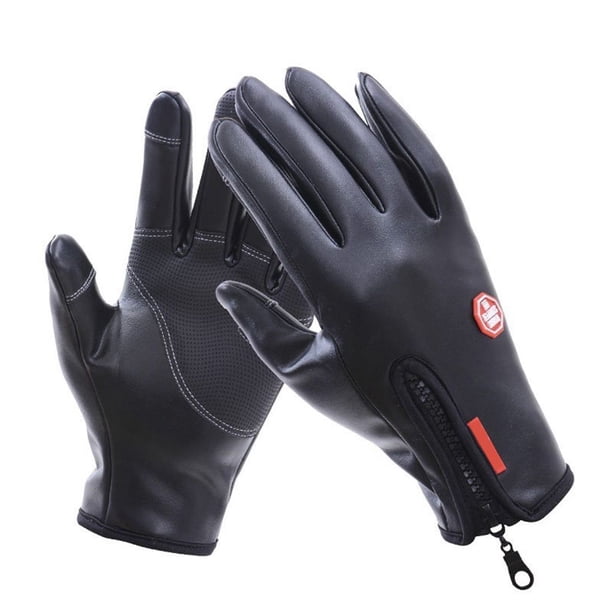 Sonducket 1 par de guantes de esquí ajustables con pantalla táctil para hombre y mujer, guantes deportivos para montar en motocicleta, manopla de guantes y mitones negro fresco L Sonducket HW4620-21B