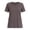 Coffee, variant on Women's V-Neck Short Sleeve Side Slit Loose Fit Tunic T-Shirt, Women's Plus White,Size S-3XL