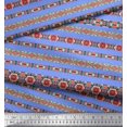 thumbnail image 2 of Soimoi Velvet Fabric Aztec Southwestern Printed Fabric 1 Yard 58 Inch Wide, 2 of 3