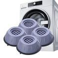 thumbnail image 4 of Soporte Para Lavadora Antivibración Reduce El Ruido Almohadillas Vibratorias Para Secadora Anticaminar Para Mesas De Refrigeradores 4 Unids/Set Yuarrent HA042400-01, 4 of 6