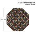 thumbnail image 2 of Lsque cute insects Pattern 4" Drink Coasters Set of 4, PVC Leather Absorbent Coasters, Table Coaster Set Decorative Coffee Cup Coasters Housewarming Gift-Octagon, 2 of 6