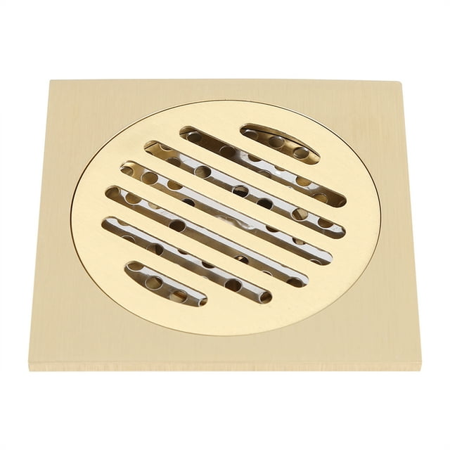 Desagüe de suelo cuadrado para ducha de baño, rejilla de desagüe de latón, colador, accesorio para el hogar
