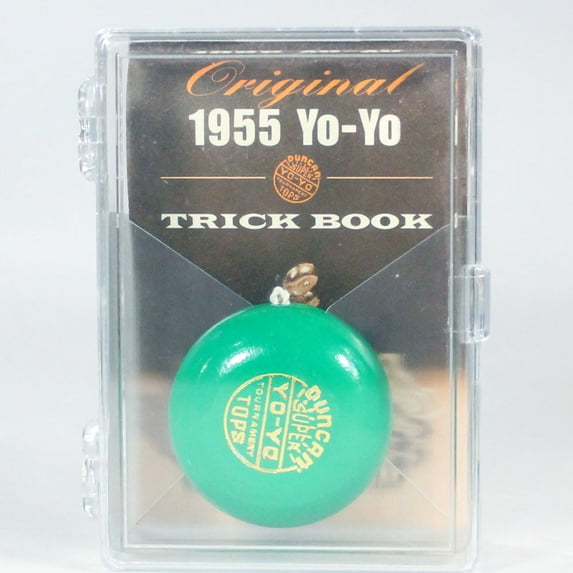Duncan Vintage Replica YoYo Super Tournament Tops Yo-Yo with Display Box and Trick Book (Green)