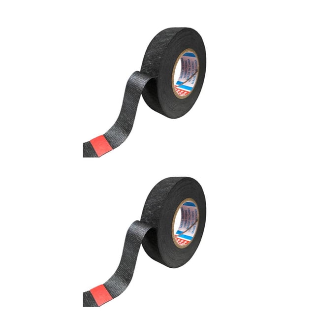 Riwesomey Nueva cinta adhesiva de tela Coroplast tipo Tesa para arnés de cables ancho de telar de cableado 9/15/19/25/32MM longitud 15/25M cinta Negro 15mmx15m 2piezas Riwesomey CBP130321