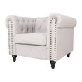 thumbnail image 3 of Home Square 3 Piece Set with Living Room Loveseat and 2 Chairs in Light Gray, 3 of 11