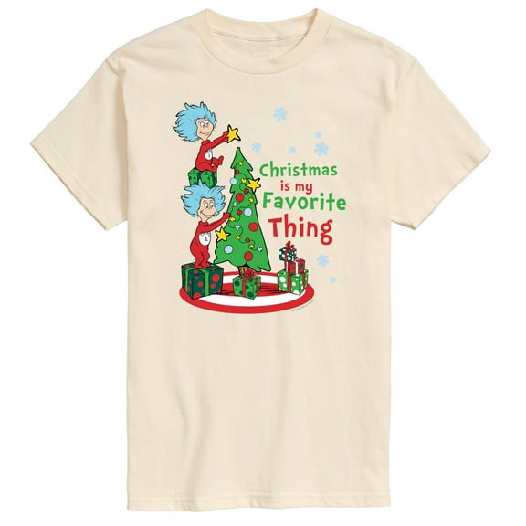 Cat in the Hat - Christmas Is A Family Thing - Men's Short Sleeve Graphic T-Shirt