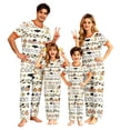 thumbnail image 6 of Family Matching Halloween Pajamas Set Short SLeeve Top & Pants 2 Piece Sleepwear Jammies Cute Pumpkin Ghost Spider Skeleton Pat Print Holiday Pjs for Women Men Couples Kids 6 Years, 6 of 6