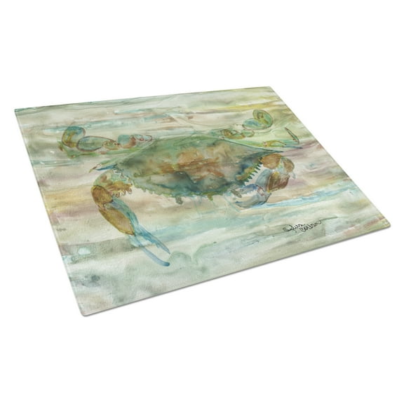 Crab a leg up Sunset Glass Cutting Board Large